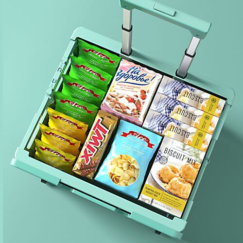 Outdoor camping shopping cart small pull cart small push cart stall hand truck foldable shopping cart portable home use pick up express delivery