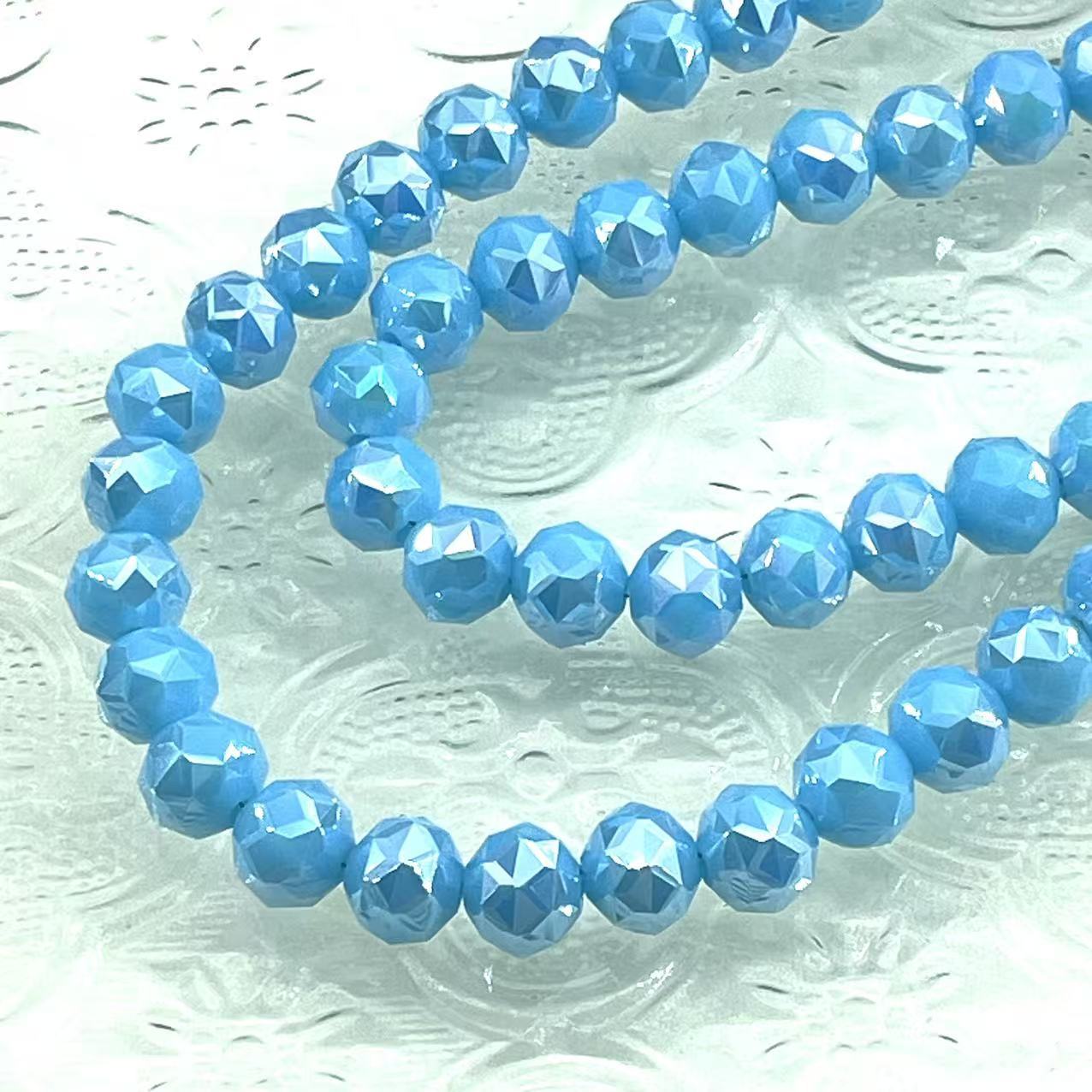 Bola de flores de 8mm Jingjing K9 cuentas sueltas de cristal 64 superficies cortadas con cuentas Accesorios de joyería hechos a mano de bricolaje Pulsera Collar lote suelto image 21