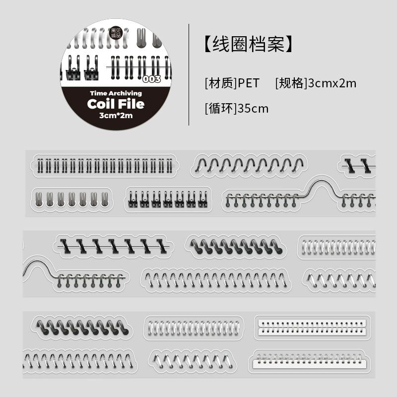 Jiluyuan Jianchengpin Время Архив серия — второй пункт счета рук инструмент Diy рукопись база наклейка 6