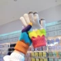 保暖冬季三色拼接手套