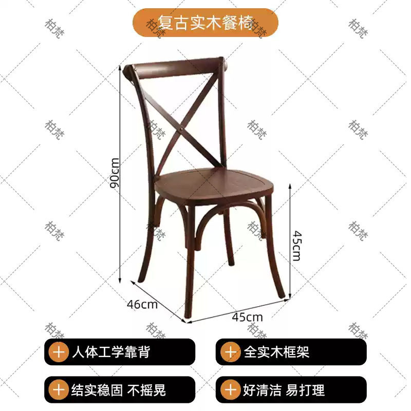 米澳拉折叠咖啡店桌椅组合美式小圆桌中古风烘焙甜品店餐饮商用可|undefined