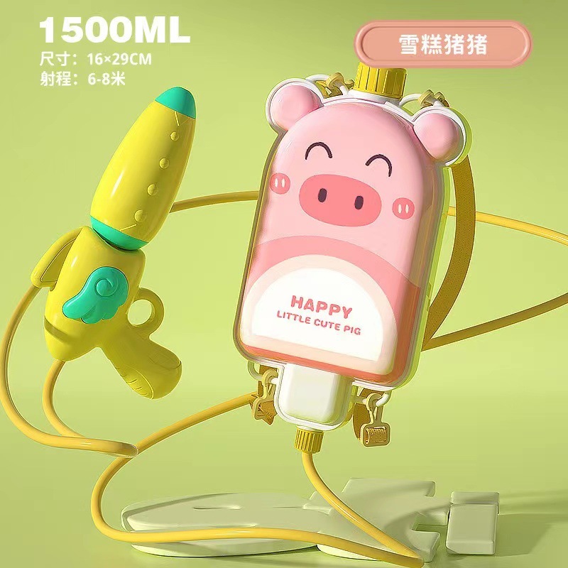 Mochila infantil juguetes de tiro de agua de playa de verano barraca eléctrica de cabello continuo pistola de rociador de agua al por mayor