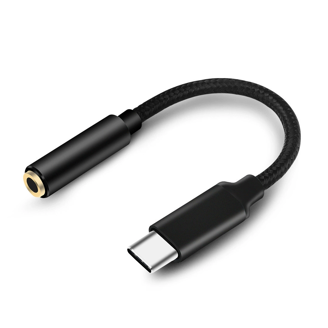 TYPEC turning headset rotation connection Android phone Type-C to 3.5mm audio conversion head interface line