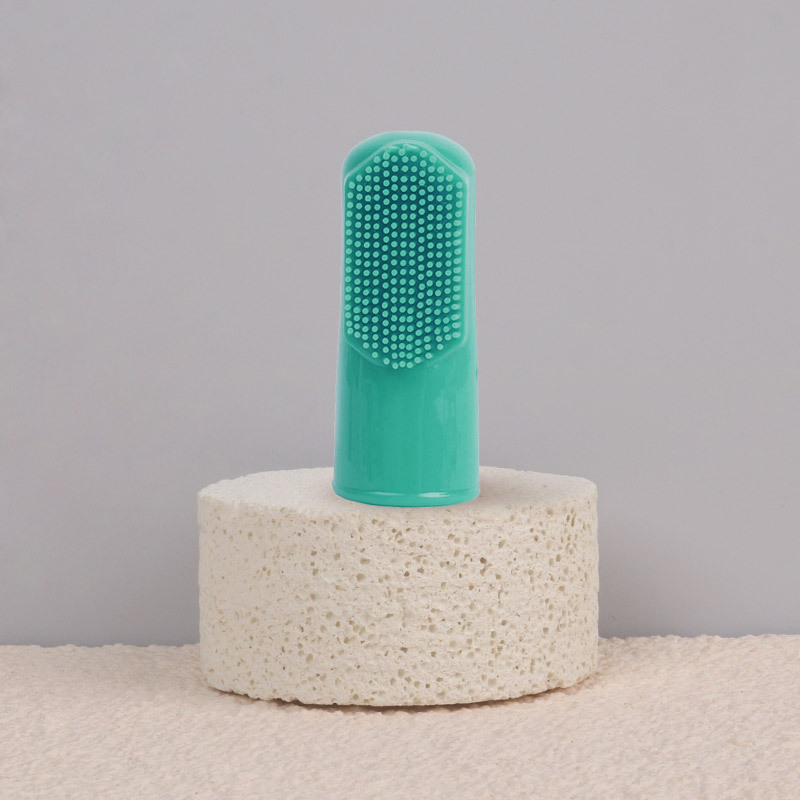 Cepillo de dientes de dedo para mascotas Cepillo de dientes de limpieza para perros Cepillo de dientes de limpieza bucal para gatos Cepillo de dientes para gatos Suministros para mascotas al por mayor
