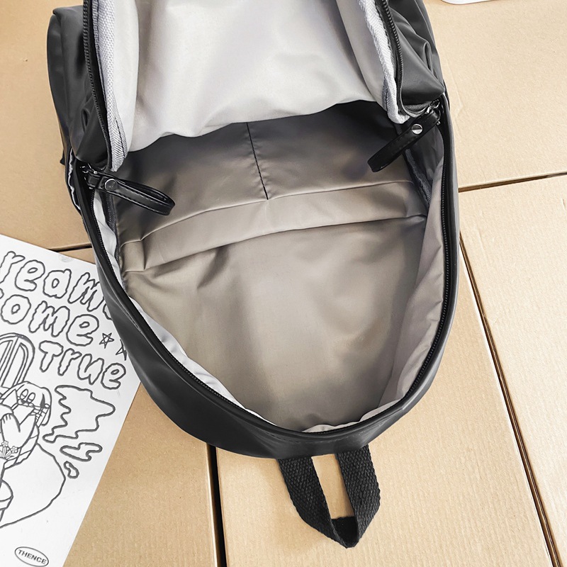 2022 nueva mochila escolar de cuero suave para estudiantes de secundaria mochila femenina simple casual moda mochila de viaje de gran capacidad para hombres