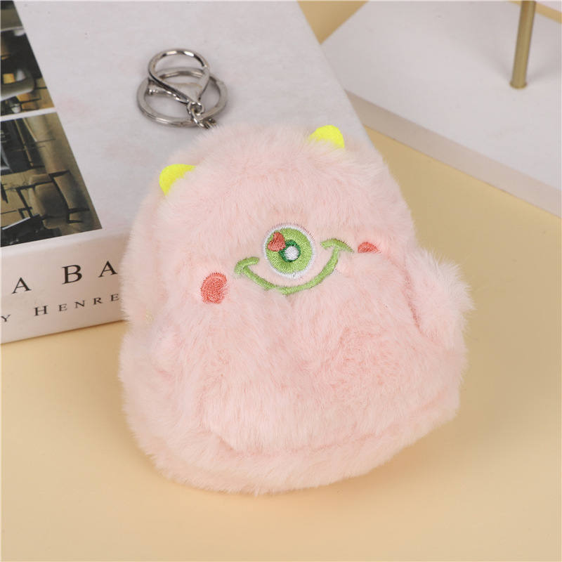 漫画モンスター新しい面白い大きな目のぬいぐるみ小銭入れヘッドフォンバッグキーバッグペンダントアクセサリーかわいい韓国スタイル|undefined