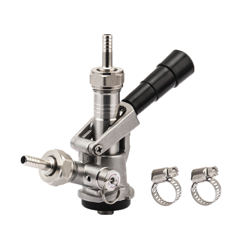 扎啤桶欧标桶美式桶分配器板式井式注酒器带泄压阀304不锈钢S型