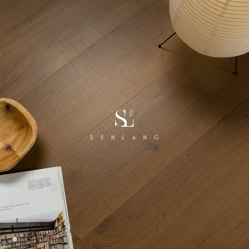 Ламинат из черного ореха для дома, в стиле ваби-саби, износостойкий, водонепроницаемый, деревянное напольное покрытие для внутреннего использования, самостоятельная укладка, напрямую от производителя.