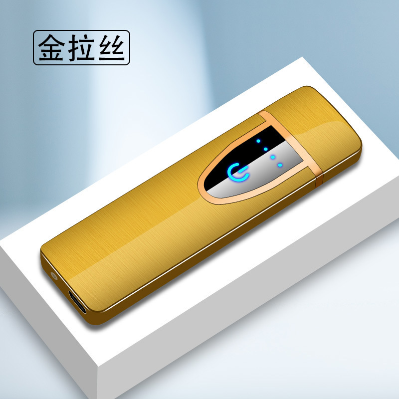 ネット赤タッチパネル感応充電ライター防風創意指紋電子シガレット彫刻男性プレゼント卸売り|undefined