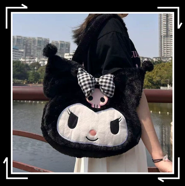 One-shoulder bag with bow