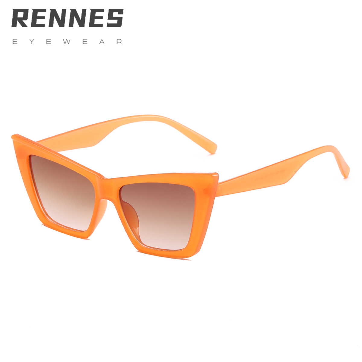 2021 nuevas gafas de sol retro europeo y americano gafas de sol de ojo de gato de moda de mujer gafas de sol de Marco grande 97093