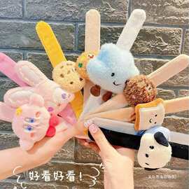 儿童可爱毛绒啪啪圈卡通手环创意装饰玩具奖励小礼品其它回元船锚
