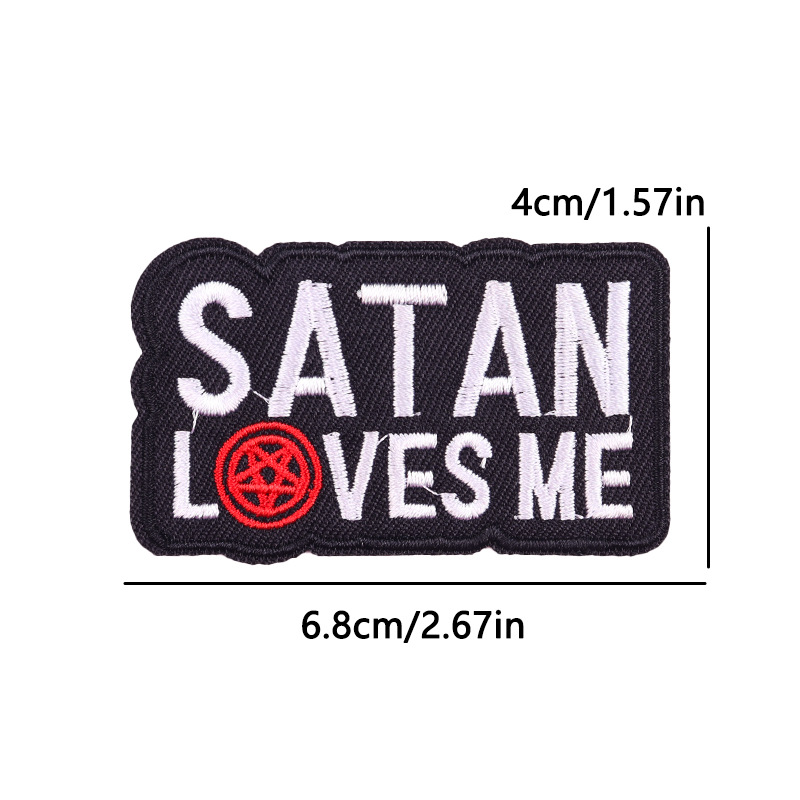 7g Weight Clothing Sticker Patches Classification 1 Piece Quantity Embroidery thread Material Slogan Pattern Classic Style Style 1 Piece Slogan Classic Style Embroidery Thread Clothing Sticker Patches 1
