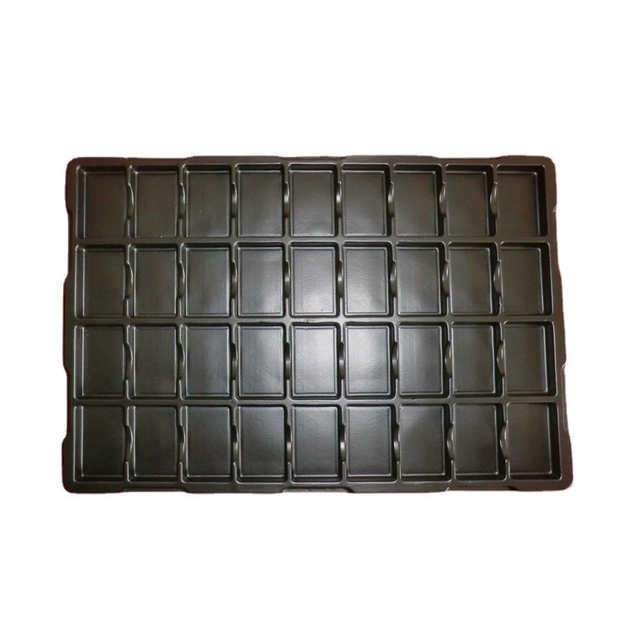 广东吸塑厂家：导电电子元件托盘　PS导电吸塑　吸塑制品　PS吸塑