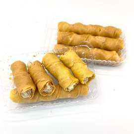 榴莲蛋脆卷浓郁夹心零食300克/盒香浓即食口感酥脆茶点