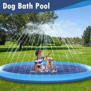 New Outdoor Pet Non-slip Water Spray Mat Swimming Foldable Swimming Pool Amazon Pet Dog Bath Pool