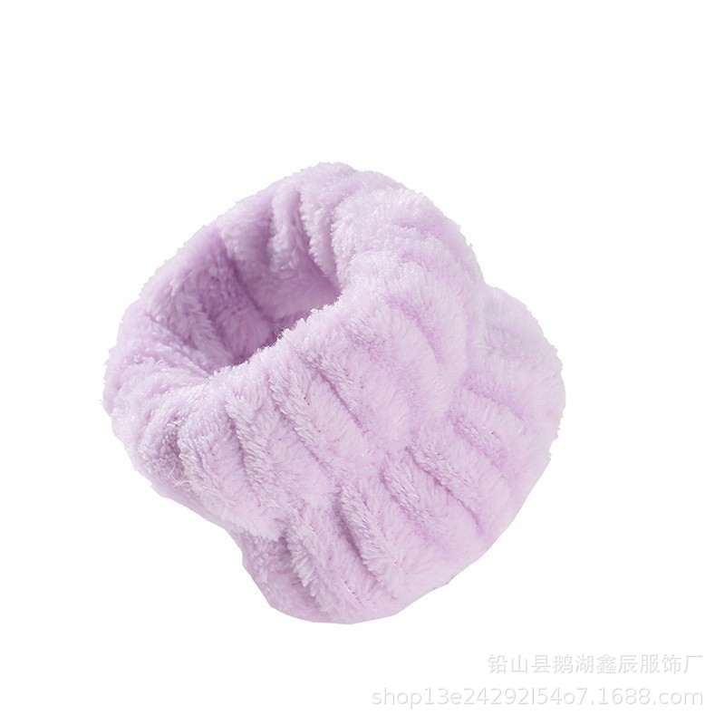 Nueva correa de muñeca de color sólido simple deportes máscara de anillo de muñeca de franela a prueba de sudor para lavado de cara muñeca impermeable especial