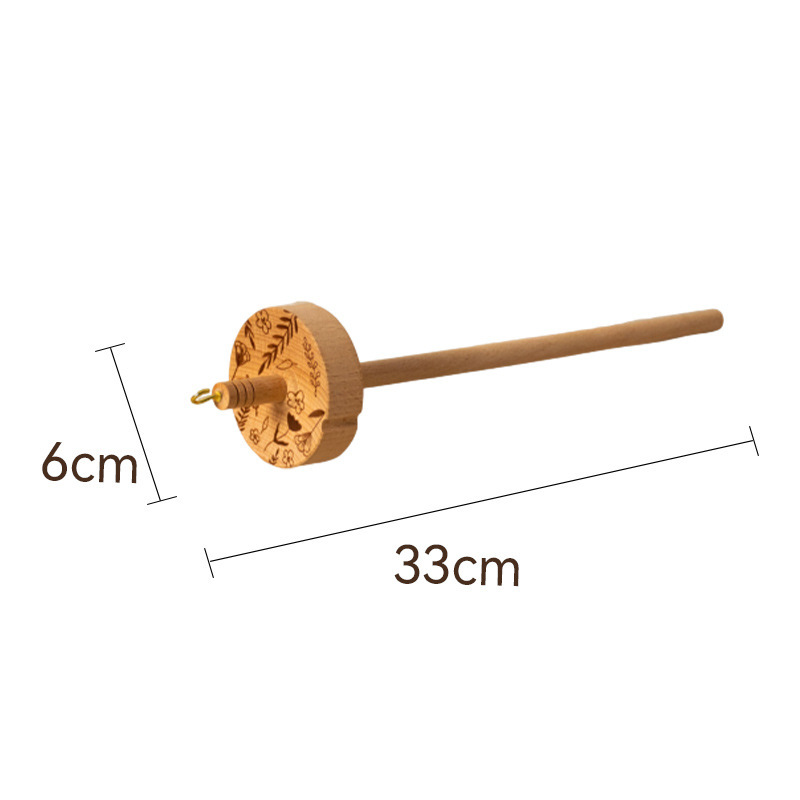 Transfronterizo de madera con cinturón colgante de lanzadera de lana lanzadera herramienta de torsión textil DIY manual mascota alrededor del cuello