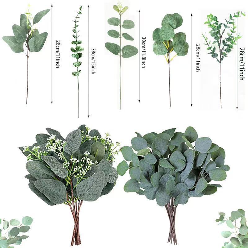 デスクトップ盆栽植物偽緑植置物模造ブリキ牛乳壺盆栽緑植装飾プラスチック造花|undefined