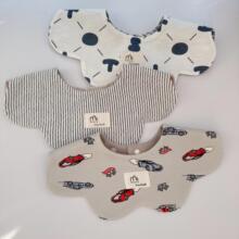 storyme故事我儿童口水兜棉布宝宝围嘴婴儿口水巾双面戴围兜0-2岁