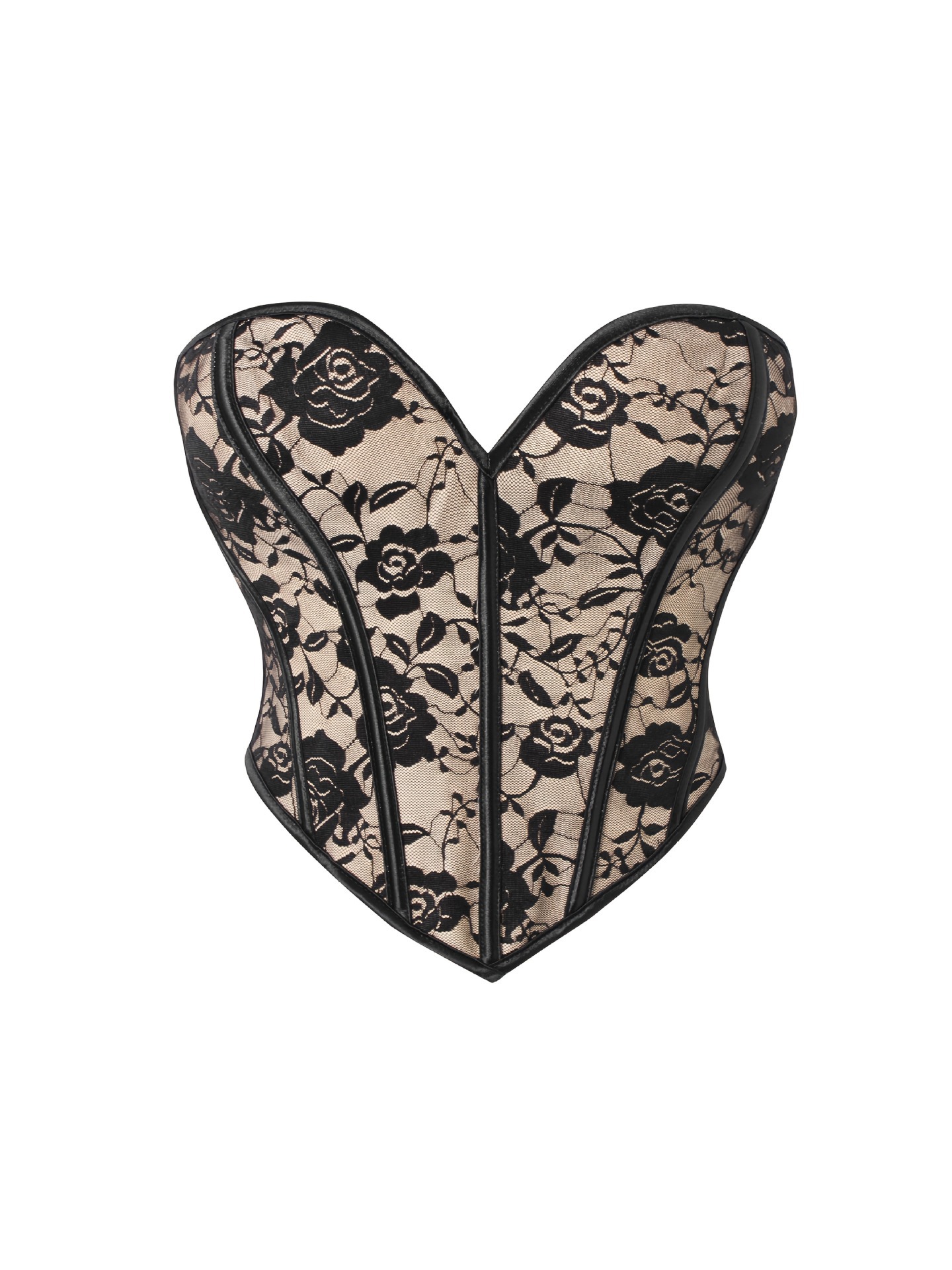 Europa y los Estados Unidos sexy tela de malla de belleza damas cintura cintura revestimiento pecho plástico retro suministro transfronterizo