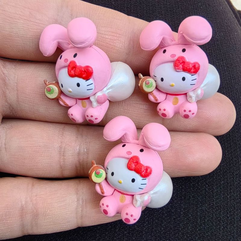 漫画人形 KT 猫携帯電話チェーンキーホルダーアクセサリージュエリーペンダントペンダント素材人形装飾小さな装飾品|undefined