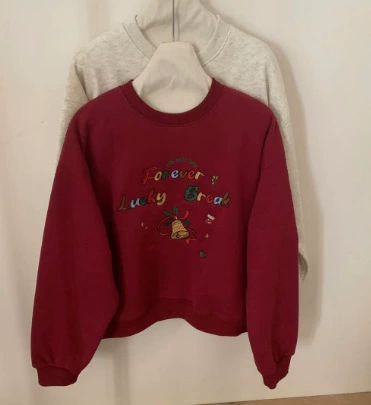 Quality warm warm sweatshirt, cartoon long-sleeve, oversize