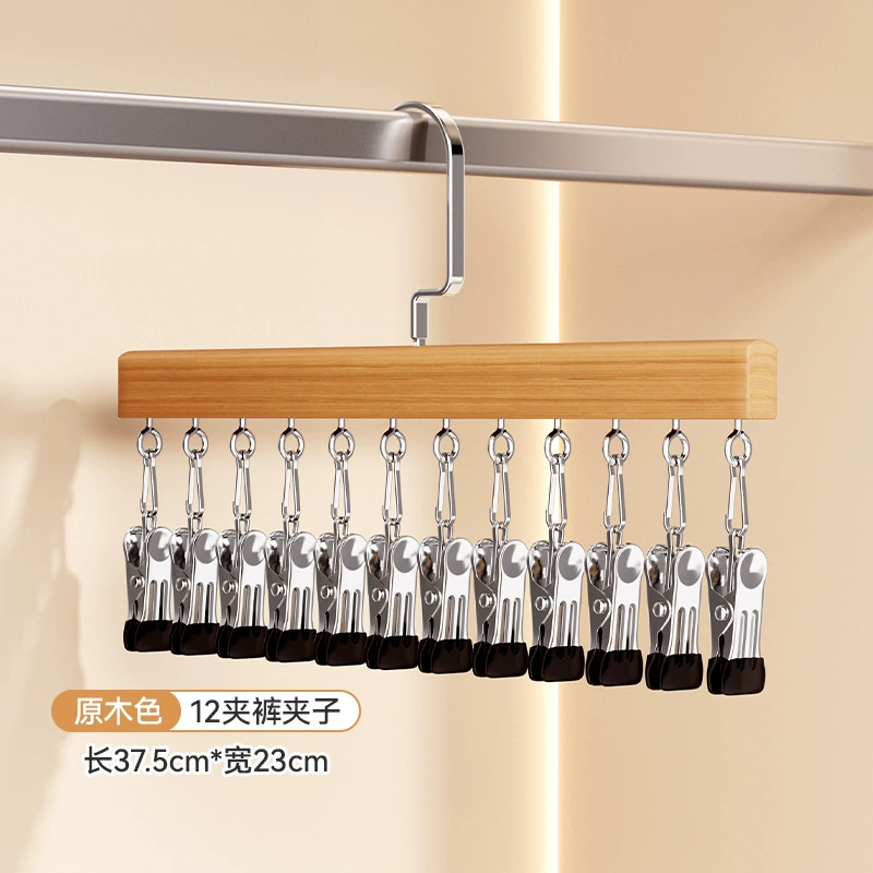 Hanger from natural wood, underwear, universal storage system, strap bra