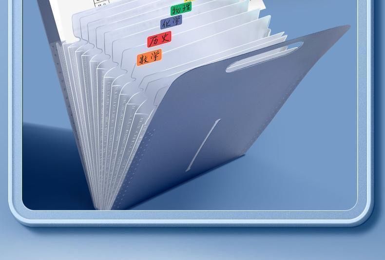 Multi-Layer Portable Student Test Paper Folder Paper Storage Bag Subject Classification Organ Bag Junior High School Student Folder Bag Durable