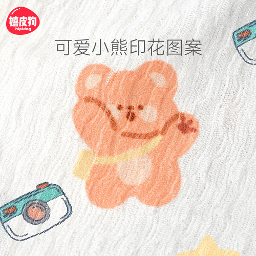 Spring and summer dog floral bear menstrual pants cat sterilization clothing post-operative anti-licking and anti-harassment pet safety pants