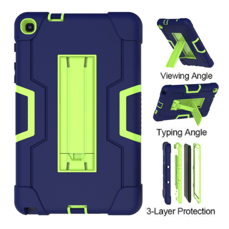 Applicable to Samsung Tab A 8.0 protective case children's drop-resistant P200/P205 horizontal and vertical bracket all-inclusive silicone case Applicable to Samsung Tab A 8.0 protective case children's drop-resistant P200/P205 horizontal and vertical bracket all-inclusive silicone case