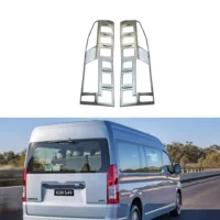 Рамка заднего фонаря Toyota, подходит для Toyota Hiace 2019-2022 годов выпуска, крышка заднего фонаря Hiace, детали для электролитической обработки, аксессуары для тюнинга.