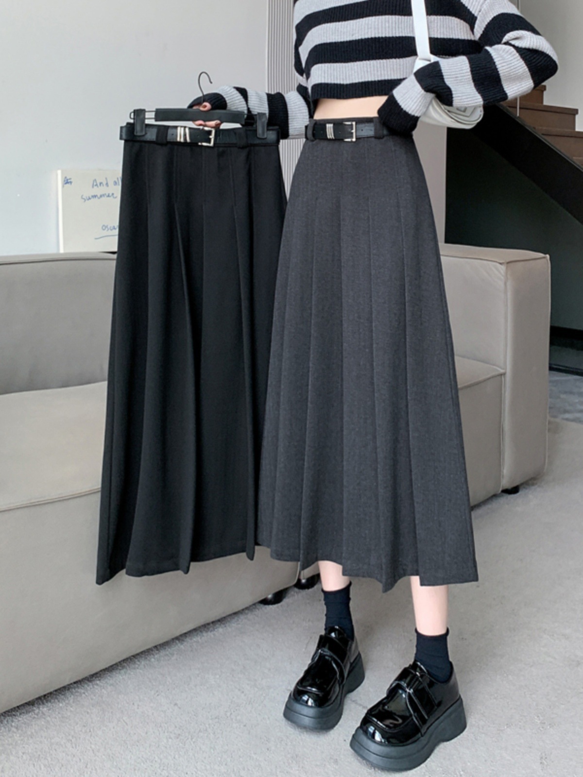 fashionable invisible design belt with zipper