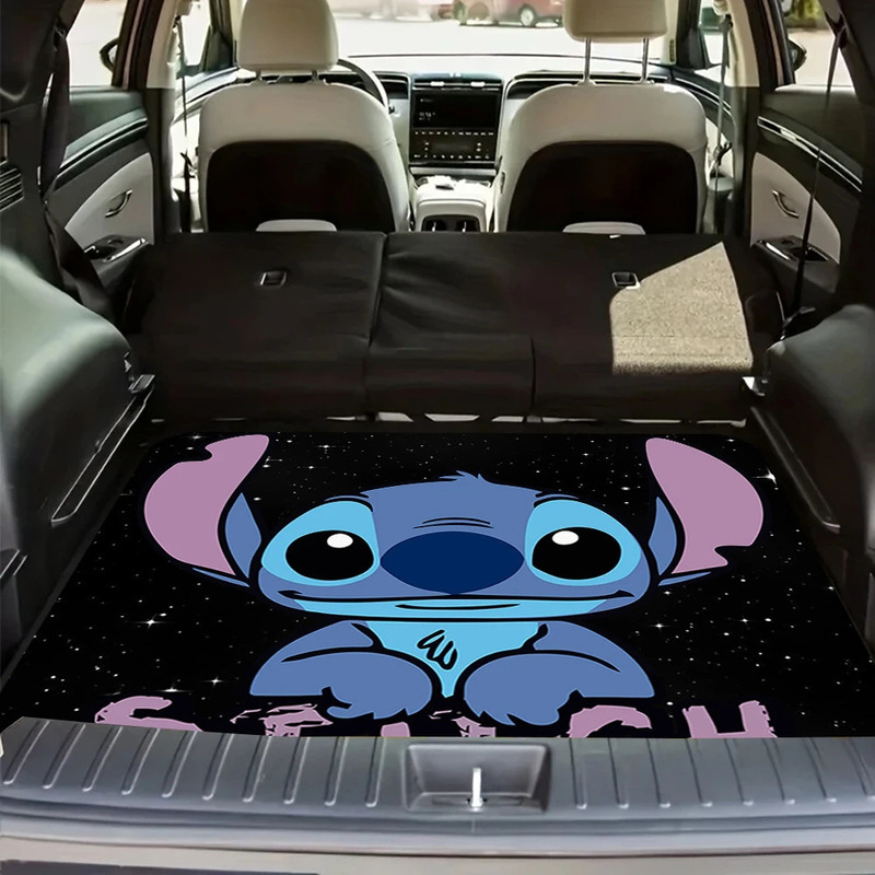 国境を越えた TEMU 漫画のかわいい車のマット、トランク、耐摩耗性、お手入れが簡単、汚れ防止、吸水性、防塵マット、在庫あり|undefined