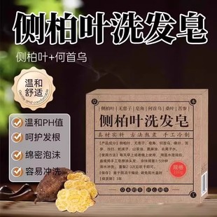 Platycladus Arborvitae Leaf Polygonum Multiflorum Soapberry Saponin Tea Oil Pure Cold Shampoo Soap Hair Care Plant Fluffy Hair