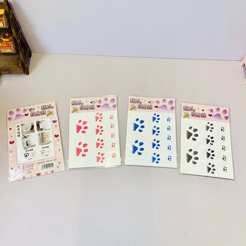 Temperature-Changing Tattoo Stickers Cat Paw Cat Temperature-Sensitive Tattoo Stickers Cute Couple Pink Kitten Temperature-Changing Stickers Temperature-Changing Tattoo Stickers Cat Paw Cat Temperature-Sensitive Tattoo Stickers Cute Couple Pink Kitten Temperature-Changing Stickers