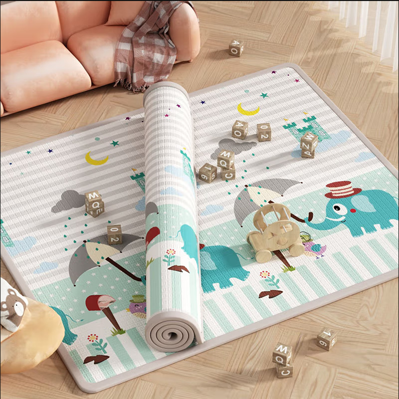 Alfombrilla para el piso frío Alfombrilla para gatear para niños Alfombrilla gruesa a prueba de caídas Alfombrilla especial para gatear para el hogar sin formaldehído de grado materno e infantil image 7