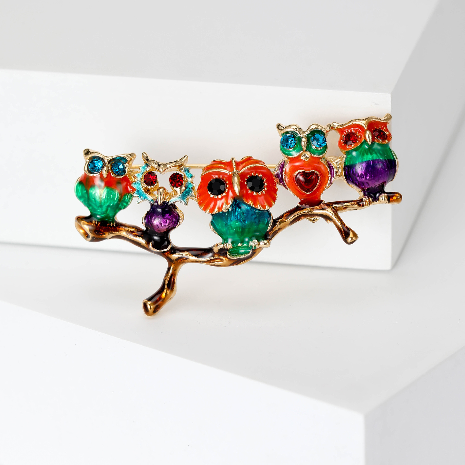16g Weight Corsage, Brooches Classification Holiday, Banquet, Daily Occasion Alloy Material Animal, Cartoon, Cat, Owl, Eagle Pattern Women's Gender Cute, Simple Style Style Enamel, Enamel Craft Cute Simple Style Pin Animal Cartoon Cat Alloy Enamel Women's Corsage Brooches 12