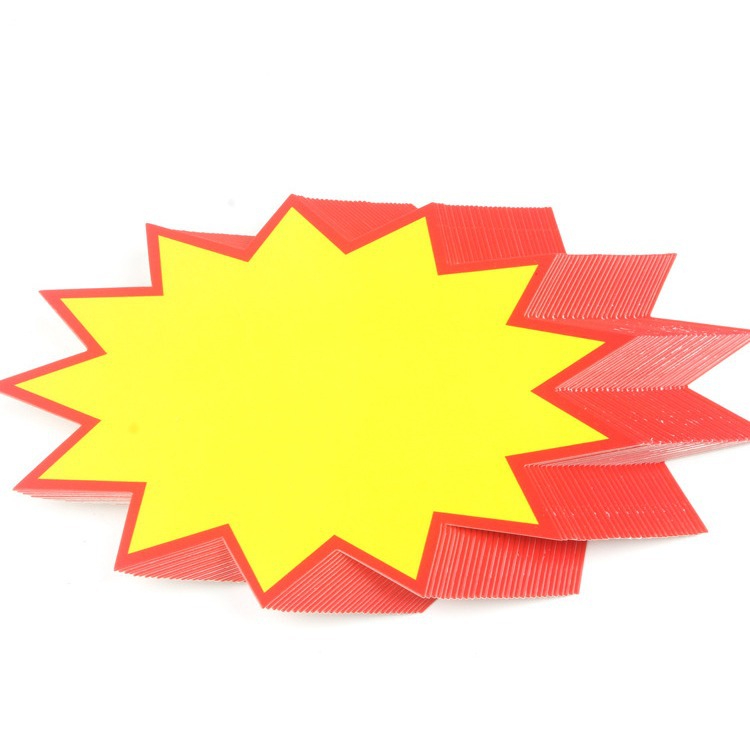 Wholesale blank handwriting explosion stickers Mall supermarket…