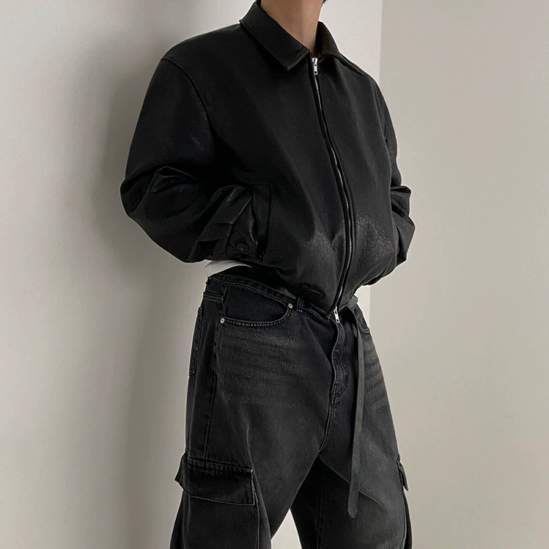 Retro short spring trend jacket, loose fit