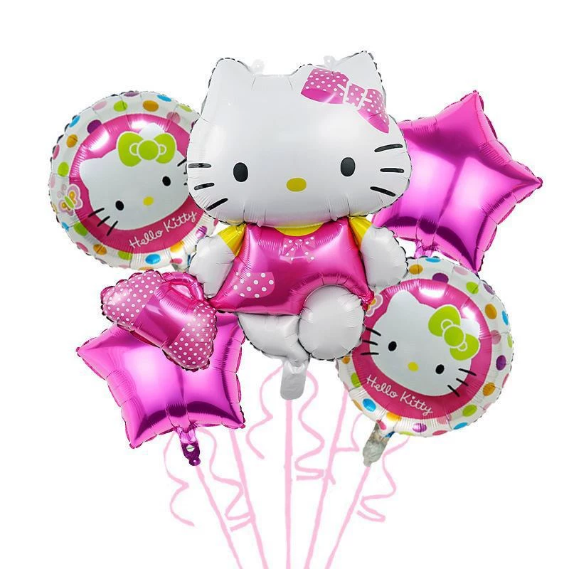 Hello Kitty, баллон для подруги на День Святого Валентина, букет, handmade DIY