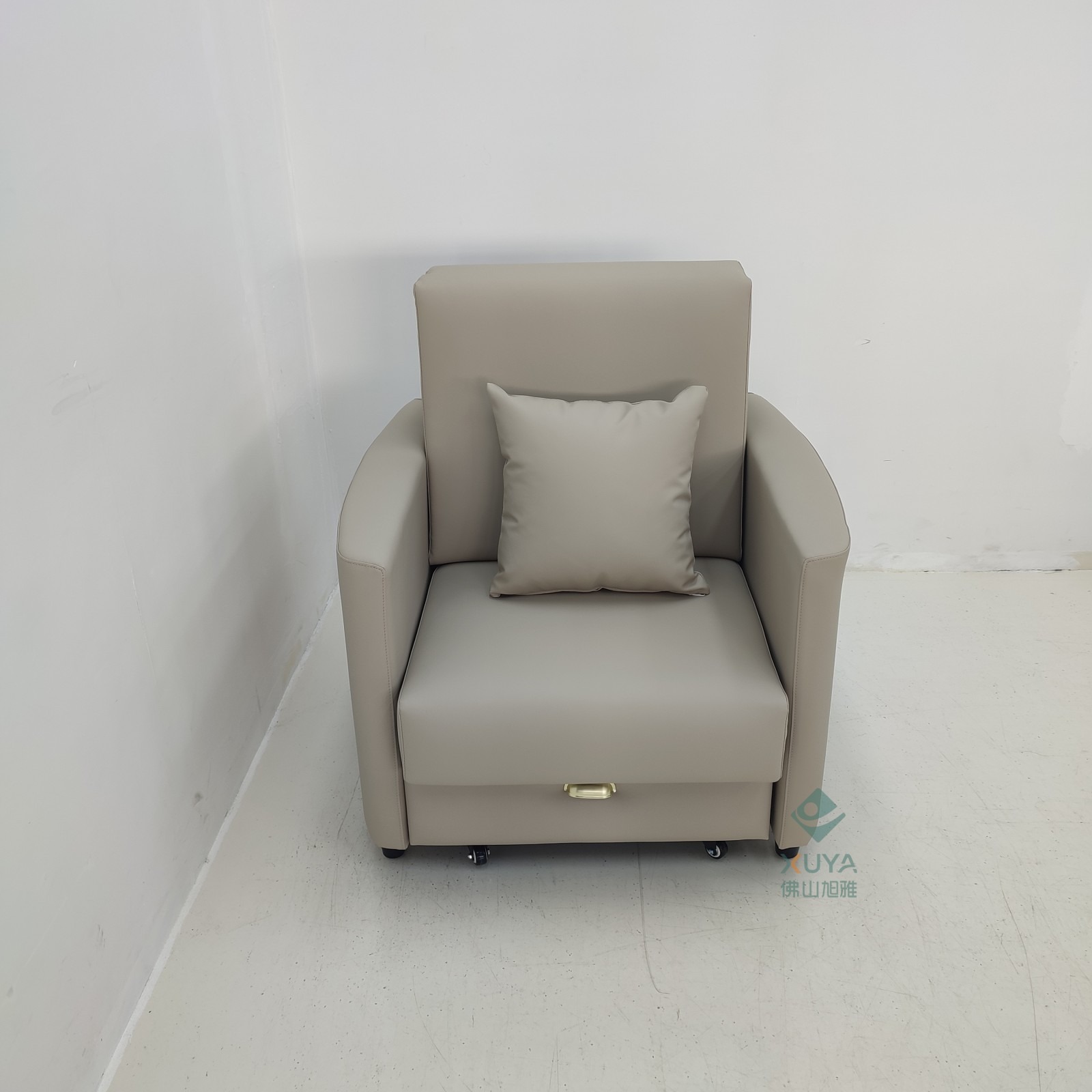 Moderno simple plegable multifuncional sofá cama de almacenamiento de una sola persona tecnología de tela de oficina almuerzo sofá cama