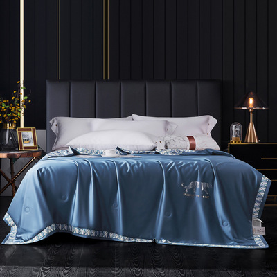 2021新品60天絲萊賽爾面料大豆蛋白羽絲絨夏被雙人200*230空調被