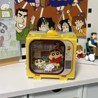 Crayon Shinchan Акрил Ночной Свет Новый Помощник Симпатичные Студенческие Спальни Осветительные украшения для Подарок