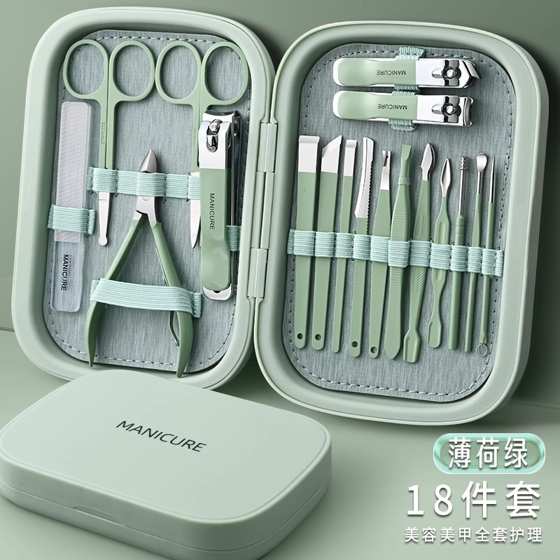 Fábrica venta directa de pinzas de manicura pegatina herramientas de manicura tijeras de uñas set de manicura
