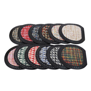 Diy Hyun-a woven bag bottom 19x 17cm semi-circular leather bottom bag accessories in stock wholesale