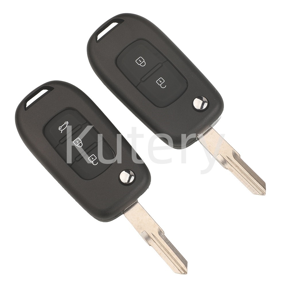 Suitable for Renault's new 2-button and 3-button folding remote control car key with 4A chip, 433 frequency, N5F-PFK1A