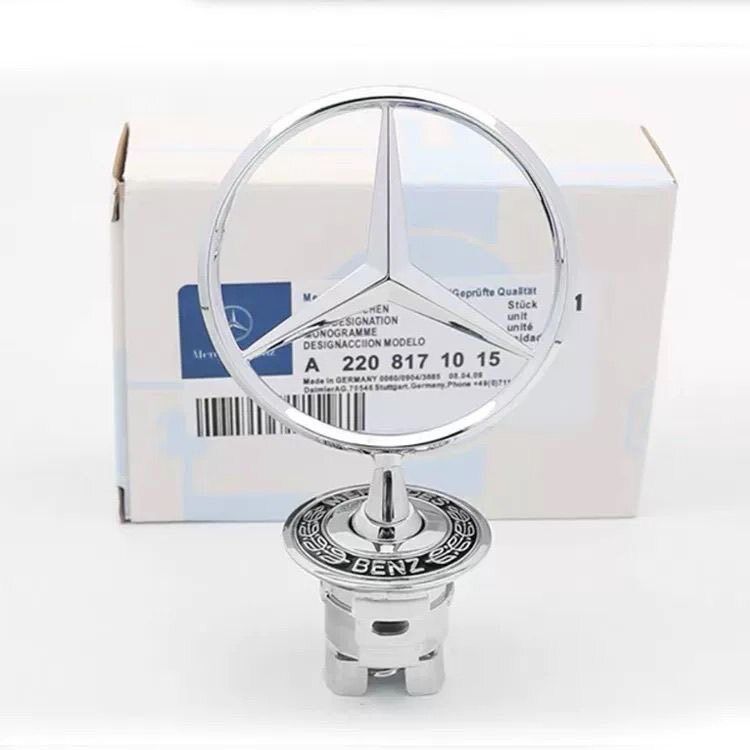 Mercedes-Benz new engine hood emblem, C180, C200, E260, LS300 car emblem, original factory emblem, car emblem modification