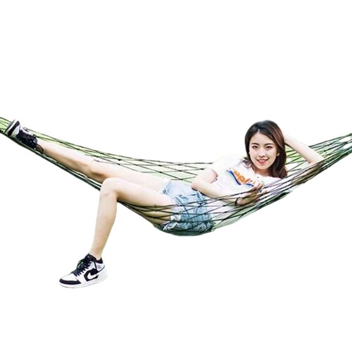 Outdoor hammock net rope swing rope adult swing strong adult hanging tree hanging chair cradle fishing net bed manufacturer