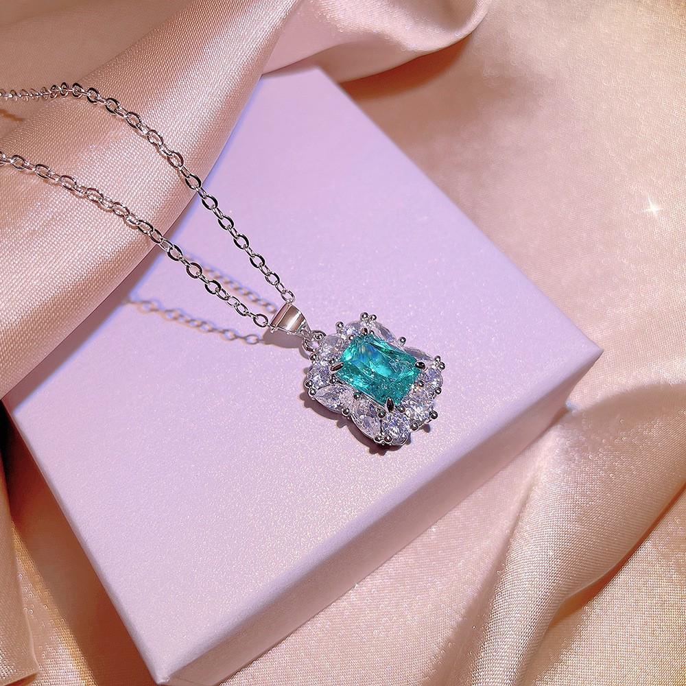 Tiktok transmisión en vivo Paraiba moda pendientes anillo colgante conjunto de tres piezas